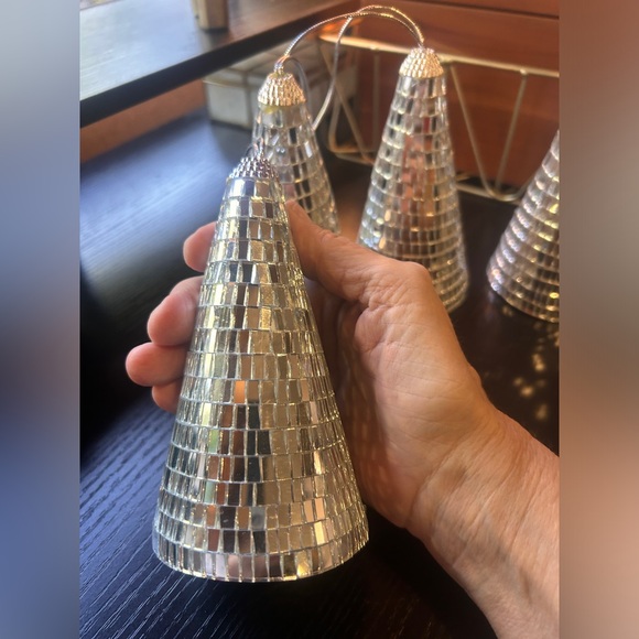 Vintage mirror tile ornaments 5 - Picture 2 of 5